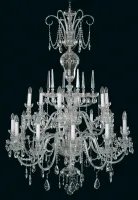 Luxus kristall kronleuchter EL6701801SWPB - silber 
