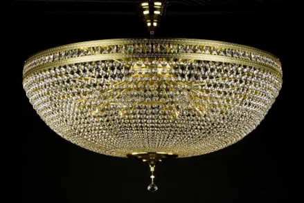 Lüster mit Behängen Strass  L225CLN