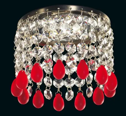 Einbauleuchte mit Behängen EL004060 Rubin