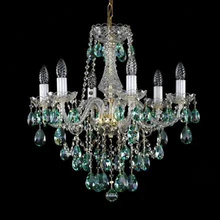 Luster mit bunten Behängen L098CE 5005