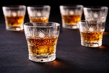 Geschliffene Gläser 6 Stk. 45 ml BOPK500