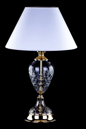 Tischlampe mit Kristallfuß AS148