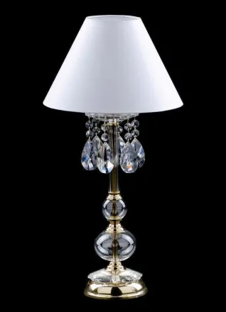 Tischlampe mit Kristallfuß AS155