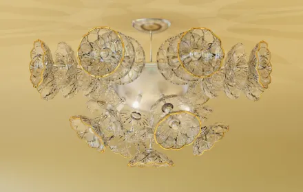 Design Kronleuchter ELflower74III+IIMATT