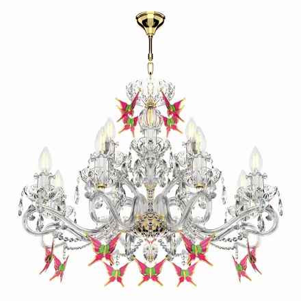 Design Kronleuchter EL1651202PB BUTTERFLY