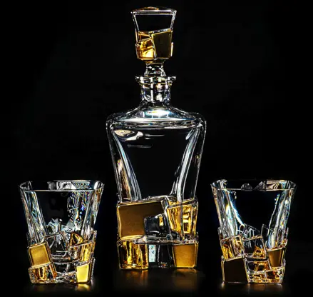 Kristall-Whisky-Set BG26107ZLATO-S