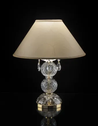 Tischlampe mit Kristallfuß ES137102-2PB