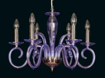 Kristall Kronleuchter violett EL216660
