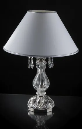 Tischlampe mit Kristallfuß ES101103