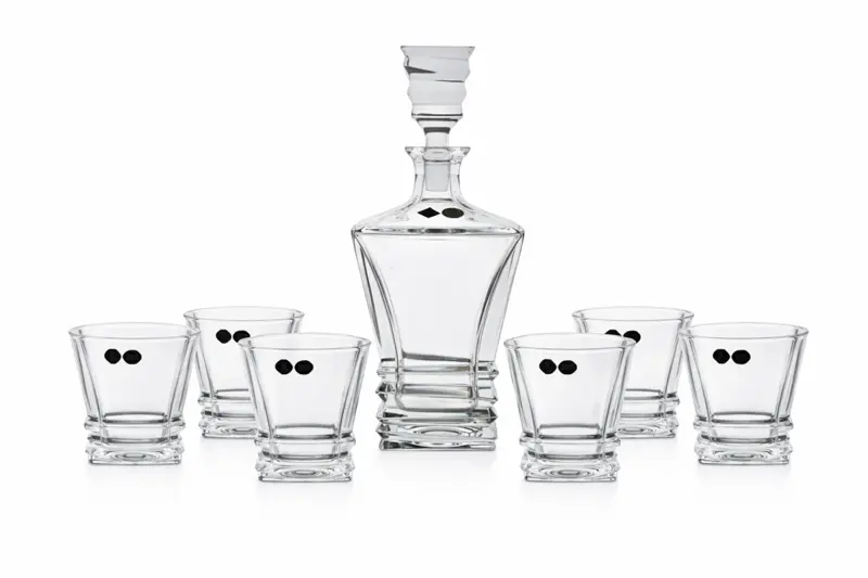 Whisky Karaffe, Set 6 Stück, BG10070S