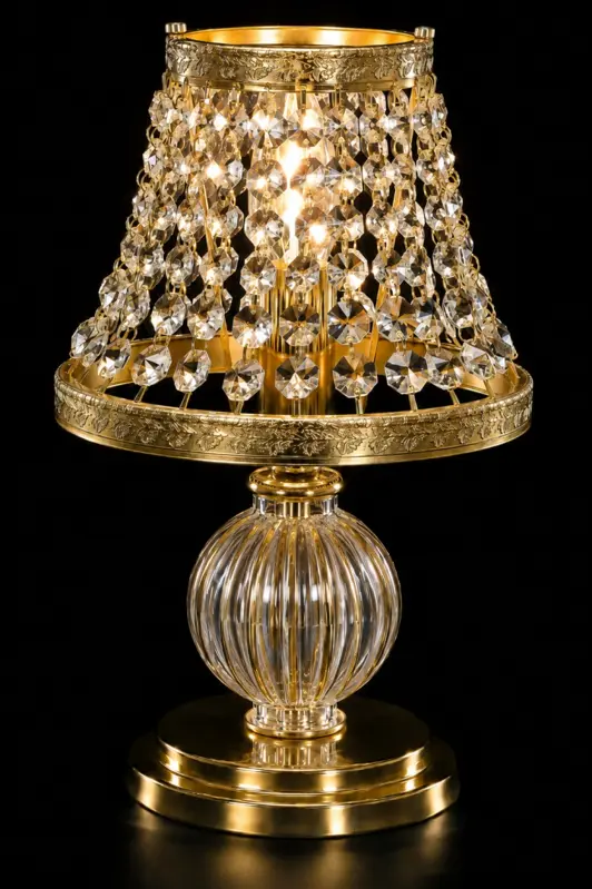 Tischlampe mit Kristallen ES181105ZL