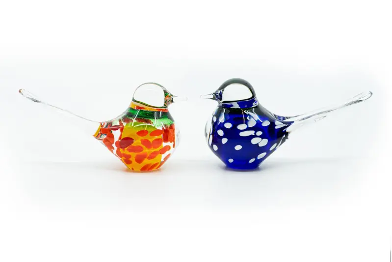 Glasfigur - zwei Vögel  JA/PT2M/02