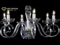 Glas Kronleuchter glatt EL2246023