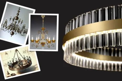 Ikonische Kronleuchter im Laufe der Jahrhunderte, Teil eins: Runde Eleganz, Messing-Glamour und Murano-Mysterium