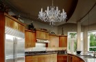 Crystal chandelier for the kitchen