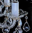 Lámpara de araña de cristal tallada L018CE - detalle