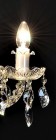 Cut glass crystal chandelier  LW142062100G - candle detail