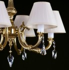 Brass chandelier with Shades L321CE - detail 