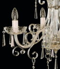  CHANDELIER CRYSTAL EL411403 - candle detail