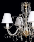 CHANDELIER WITH SHADES EL416403S - candle detail