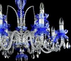 Lámpara de cristal azul LW102122100color - detalle