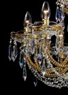 Golden crystal chandelier LLCH18-CRYSTAL-GOLD - detail 