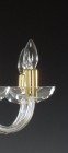 Glas Kronleuchter glatt  AL059 - Kerzendetail