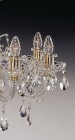 Kristall kronleuchter EL620819SWPB  - Kerzendetail