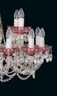 Lámpara de cristal roja EL6221817 - detalle