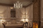 Living Room Crystal chandelier EL6898+301TPB 