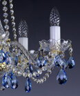 Crystal chandelier blue L083B 6006 - detail