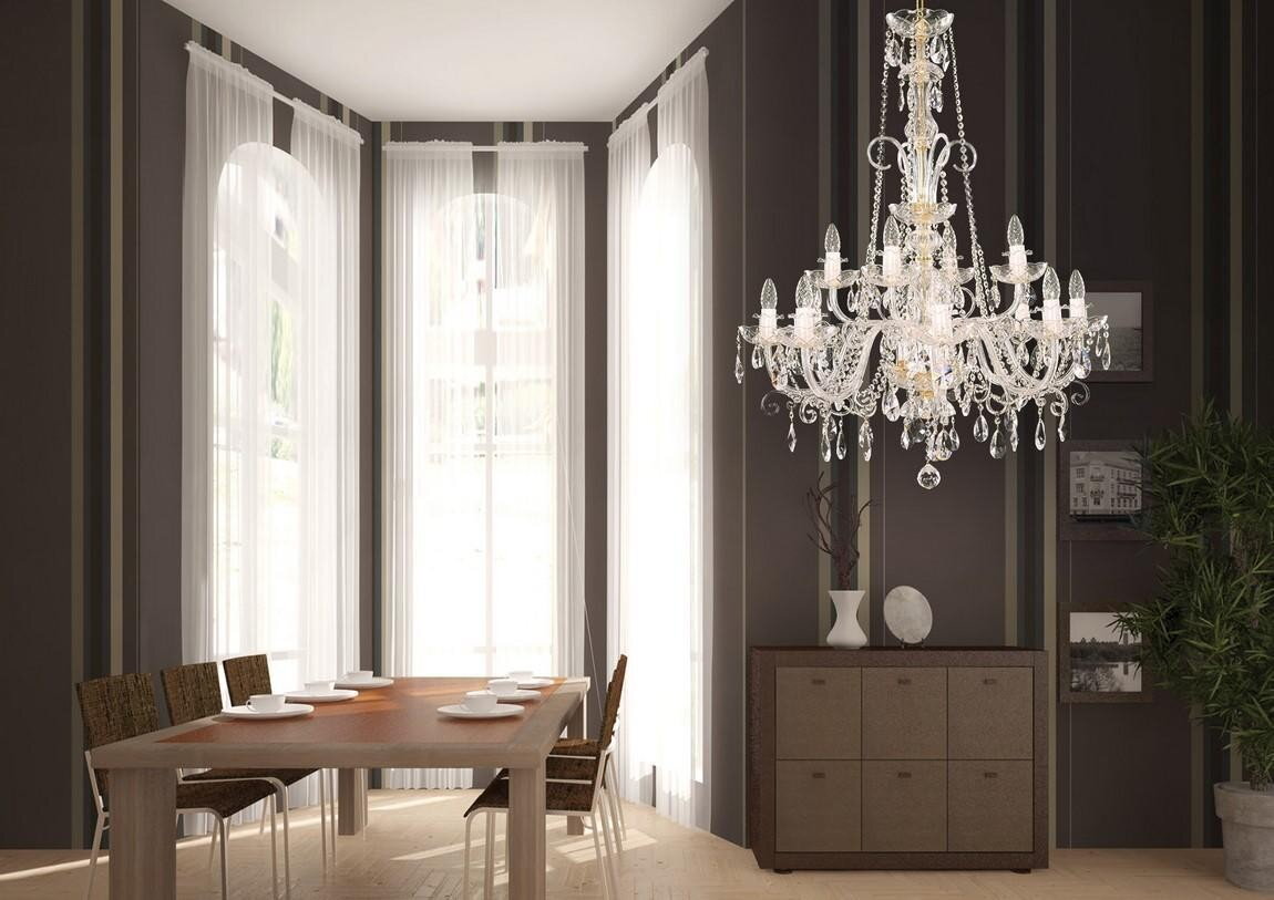 Dinner room crystal chandelier in urban style EL1421202