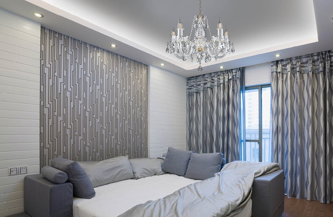 Bedroom in provance style crystal chandelier EL100502PB