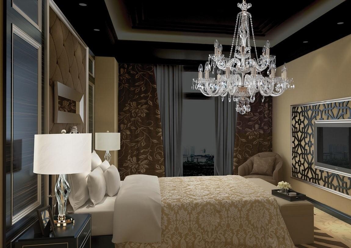 Kronleuchter für Schlafzimmer im Glamour-Stil EL4151802