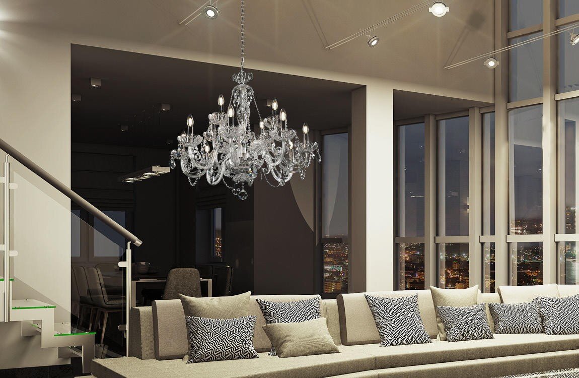 Kristall Kronleuchter für Wohnzimmer im modernen Stil EL4151202