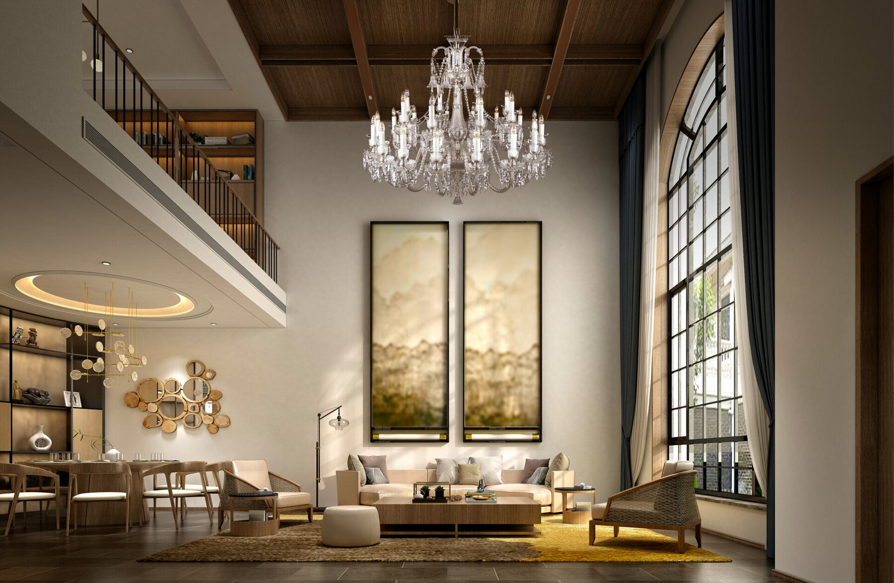 Living Room Crystal Chandeliers EL67616+803AD4