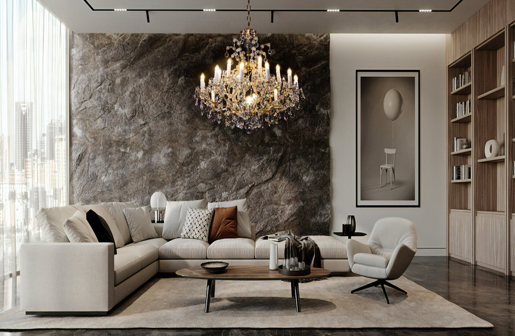 Kristall Kronleuchter  für Wohnzimmer im modernen Stil BXL10920Z219