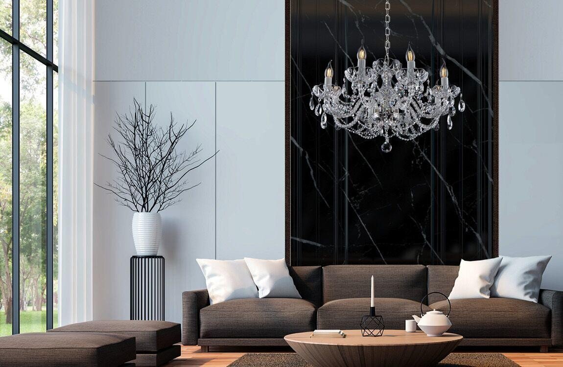 Kristall Kronleuchter für Wohnzimmer im skandinavischen Stil EL1328021PB