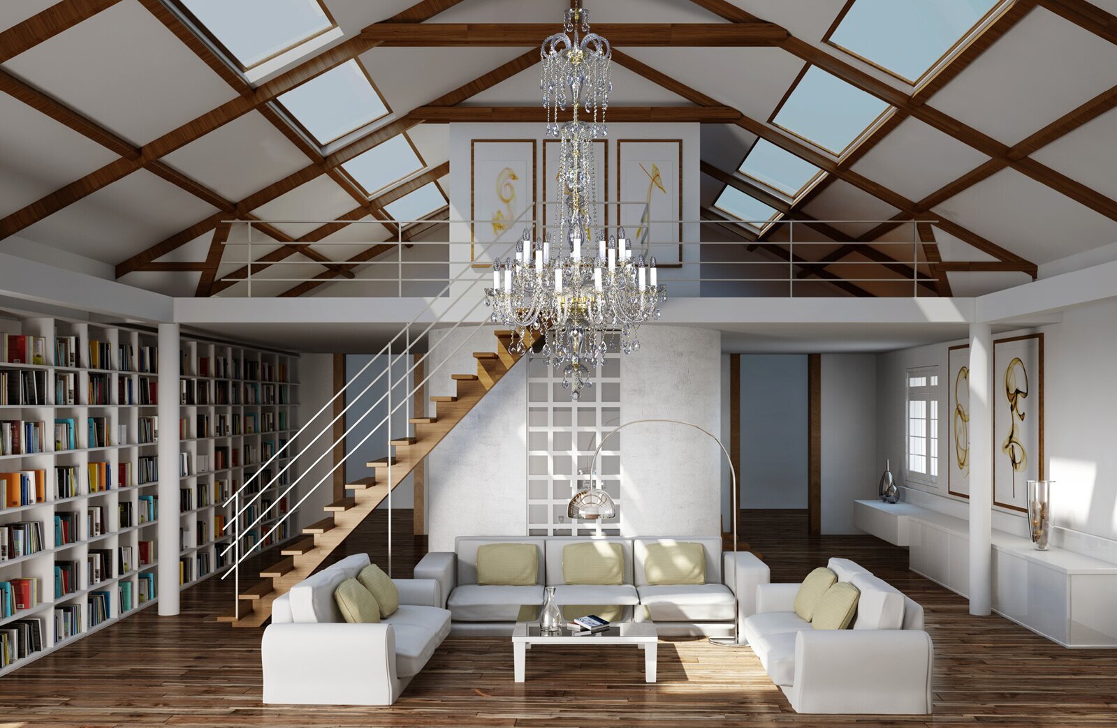 Kristall Kronleuchter für Wohnzimmer im skandinavischen Stil L003CE