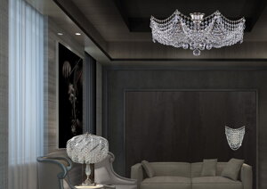 Crystal chandelier for living room