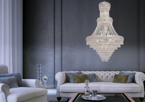 Big Modern Crystal Chandelier For Bedroom 