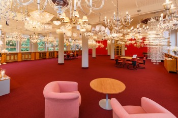Musterzimmer mit tschechischen Kronleuchtern - Artcrystal.cz