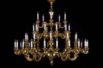 Kronleuchter groß Messing | Kostenlose Lieferung | Artcrystal.de