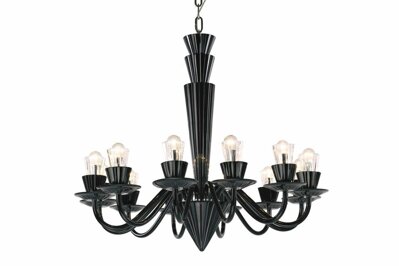 Luster moderný Preciosa Humprecht 12 Black