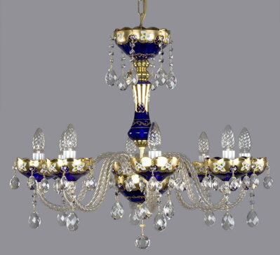 Chandelier crystal L170CE blue