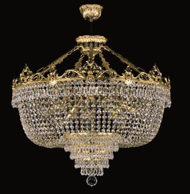 Chandelier cast brass L374CLN