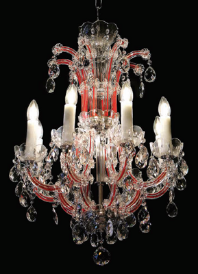 Kronleuchter Maria Theresia BXL10931R208red
