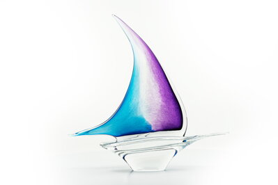 Glasfigur - Segelschiff JA/LOM/FIMO