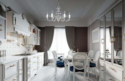 Dinner room crystal chandelier EL251600