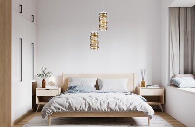 Moderne Leuchte für modernes Schlafzimmer im skandinavischen Stil ELC03